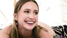 Sneaky interracial fresh Laney Grey having intense sex in her room