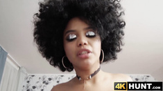 Naughty Ebony Selva Lapiedra loves the size of my shaft inside her