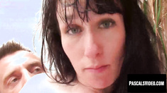 Cute emo girl delights in rough outdoor and indoor fun