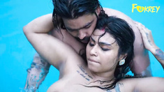 OUTDOOR THREESOME SEX IN SWIMING POOL