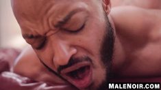 MaleNoir.com - BBC stud Dillon stretches Nick's ass hole wide