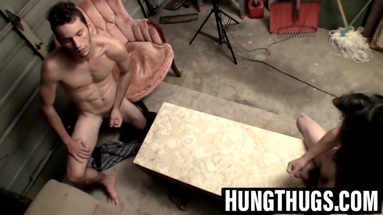 Longhaired Devin Reynolds jerks with fellow deviant