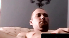 Interracial threesome with a sloppy mature black gay