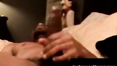 Mature mouth stuffed by teen gayâs thick cream pie