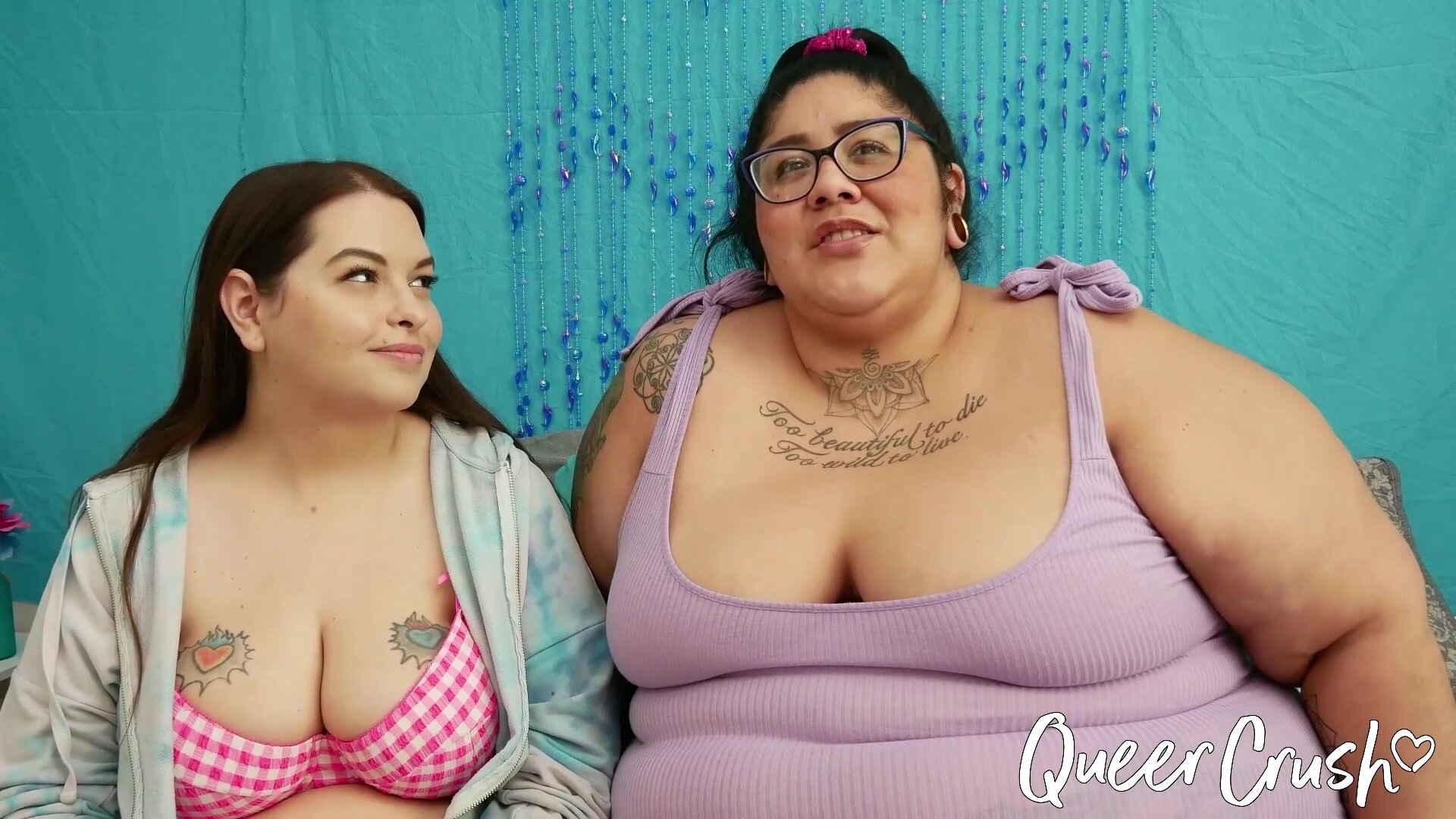 Crystal Blue & Sydney Screams chat about their lesbian experiences in a steamy behind-the-scenes interview