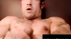 Three gays swap oral and fist pumping cum frenzy