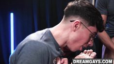 Sean Xavier and the rest of the guys alternately pounded Jaxx Cody's juicy asshole