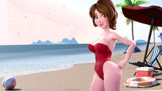 ◈ Aunt Cass’s Sunny Beach Vacation Turns Into Wet MILF Fuckfest (4K HENTAI)