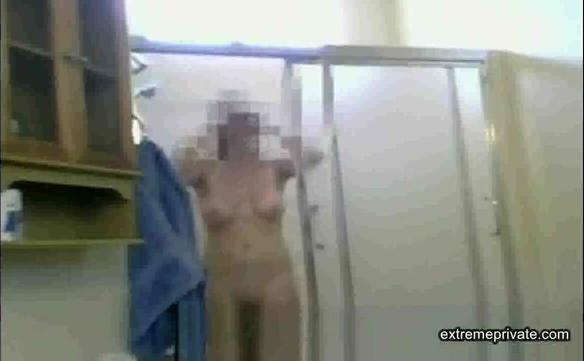Mexican Aunt Maria spied on in the shower