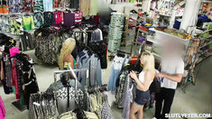 Fresh Adriana Maya being caught shoplifting by the officer Tony Marzo