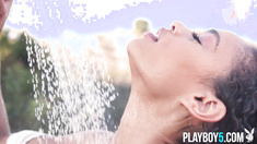 Influencer is petite black young babe Scarlit -Censored- going naked