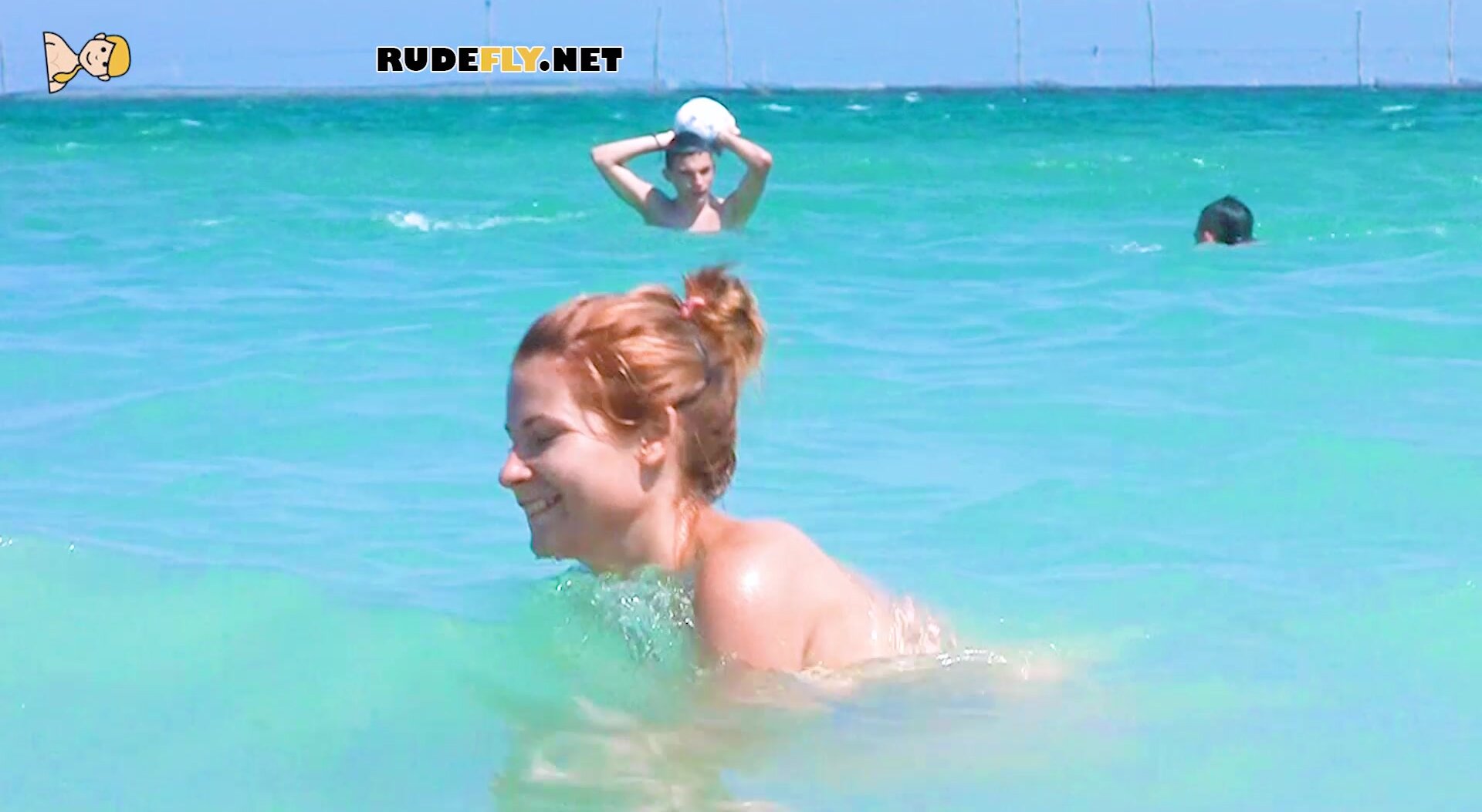 Tanning porn video – Smoothest nudist play in the warm water at a nudist beach