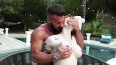 The passionate Riley thoroughly rides my large erection.