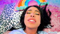 INSERTED Ava Valentina's cum-back