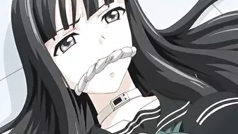 Bondage hentai coed virgin brutally fucked